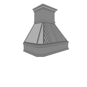 SINDA Modern Copper Vent Hood H10-A