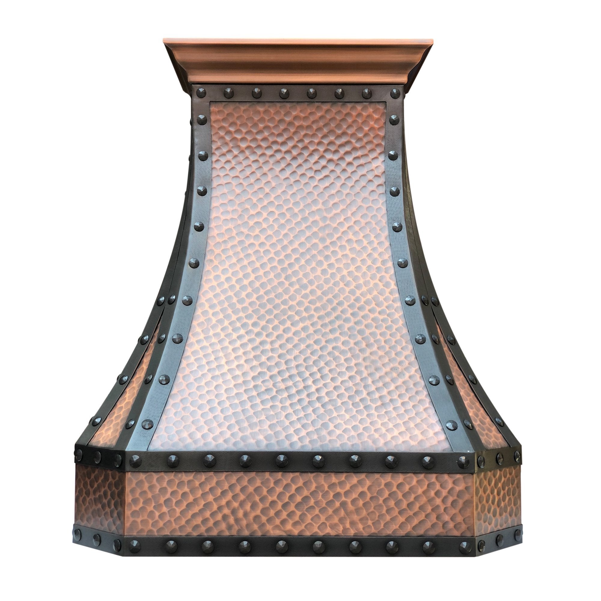 SINDA Hammered Copper Range Hood Wall Mount In Stock H3LTR36,  30Wx22Dx36H - SINDA