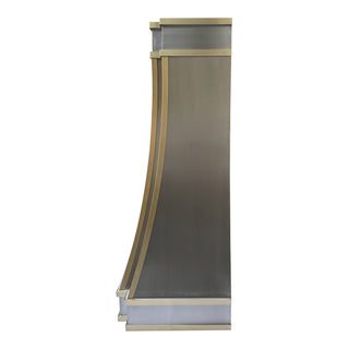 SINDA Sierra Stainless Steel Range Hood-Wall Mount In Stock, 35"W x 21"D x 54"H-SRH33-4TR