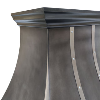 SINDA Handmade Zinc Metal Range Hood Instock 36"W x 21"D x 30"H