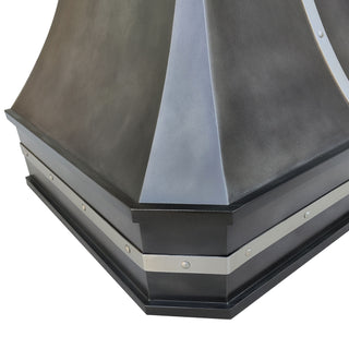 SINDA Handmade Zinc Metal Range Hood Instock 36"W x 21"D x 30"H