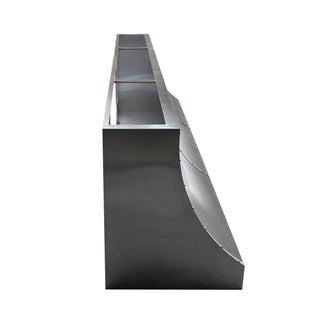 SINDA Custom Stainless Steel Range Hood Wall Mount In Stock, 109"W x 24"D x 30"H, SRH9-4TR