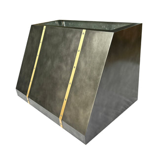 SINDA Handcrafted Stainless Steel Range Hood SRH11 Wall Mount In Stock, 36"W x 24"D x 24"H