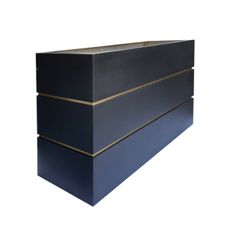 Premium Box Shape Metal Range Hood l Custom Kitchen Hood| Brass Straps