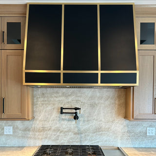 SINDA Nobel Sloped Black Stainless Steel Custom Kitchen Hood