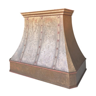 Premium rustic vintage copper custom kitchen hood