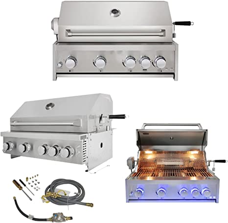 Custom gas grill outlet burners