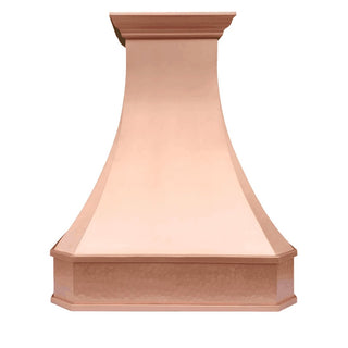 CUSTOM-SINDA Classic Copper Range Hood H3 For Amy - Sinda Copper48"W x 22.5"D x 48"H (Wall Mount)