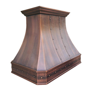 SINDA handcrafted luxury design h3tr1 copper custom kitchen vent hood