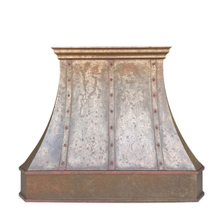 Luxury design rustic style vintage copper custom kitchen range hood