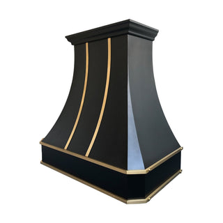 Black High-end Range Hood in Stainless Steel-Sinda Copper