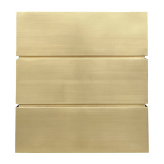 SINDA Box Shape Polished Brass Stainless Steel Kitchen Vent Hood