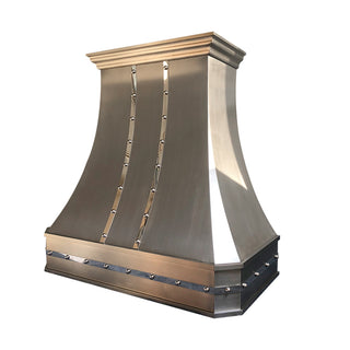 SINDA Brushed Curved Metal Kitchen Range Hood