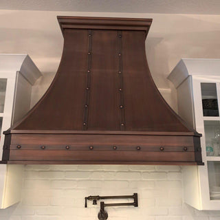 SINDA-High-end-Classic-Shape-with-Decorative-Straps-and-Rivets-Copper-Custom-Kitchen-Vent-Hood