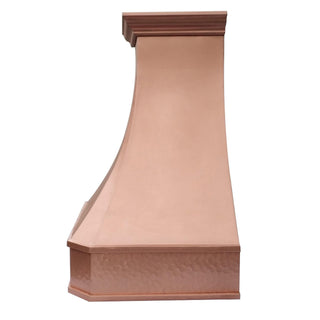 Top ranked classic hammered apron copper custom range hood SINDA