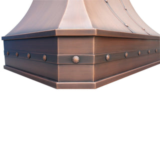 SINDA antique copper high-end design custom range hood details