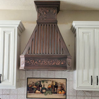 SINDA-decorative-copper-range-hood-with-unique-pattern-design