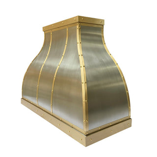 SINDA Handcrafted Bell Shaped Stainless Steel Vent Hood SRH1-DB2TR - Sinda CopperRange Hood