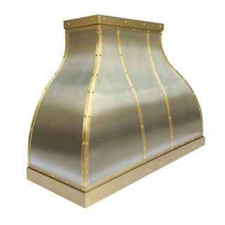 SINDA Handcrafted Bell Shaped Stainless Steel Vent Hood SRH1-DB2TR - Sinda CopperRange Hood