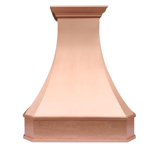 Handcrafted classic decorative apron natural copper custom range hood SINDA