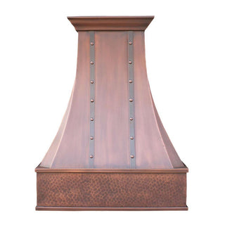 SINDA premium classic handmade decorative copper custom vent range hood