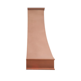 Modern Copper Exhaust Hood in Natural Copper Smooth Texture - Free Shipping - SINDA Copper